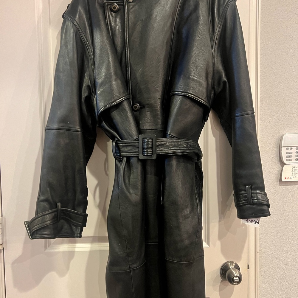 Vintage & Rare Leather Trench Coat - Kadosh Brand
